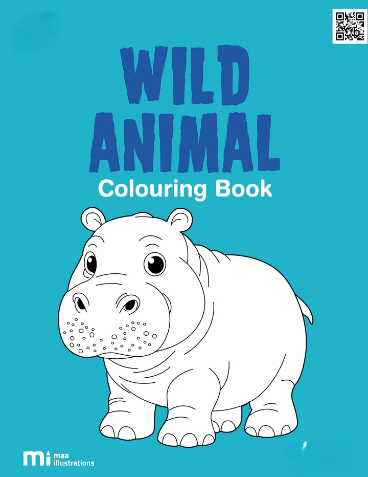 Wild Animals Coloring Book